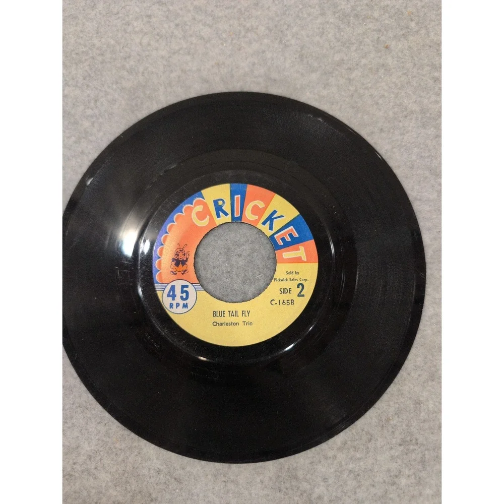 Cricket Records Greensleeves Kate Smith Blue Tail Fly 45 RPM Vinyl C-165 - Picture 2 of 3